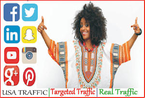 I will drive real and organic traffic to your website/blog 