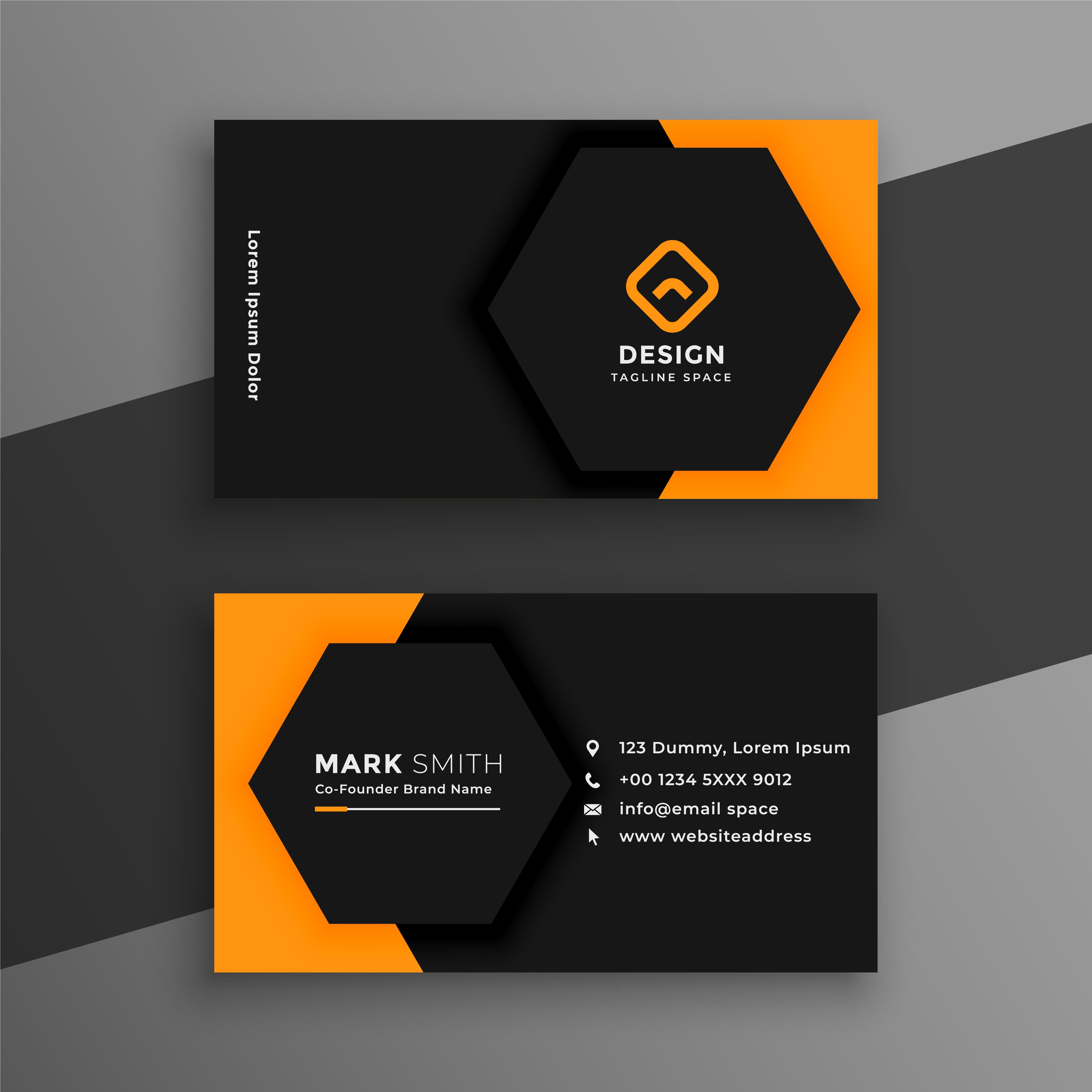 Professional Business Card Design with Customized Layout