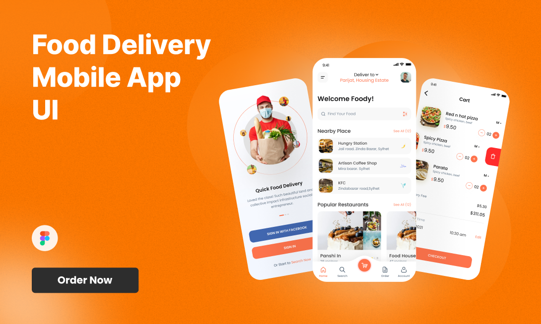 I will create a visually stunning mobile app design(4Screens)
