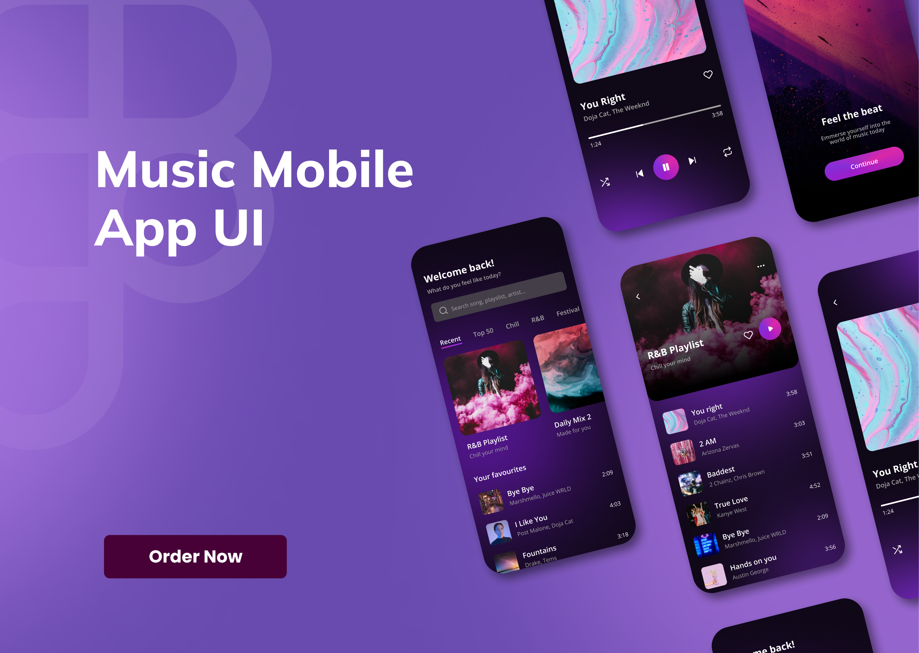 I will create a visually stunning mobile app design(4Screens)