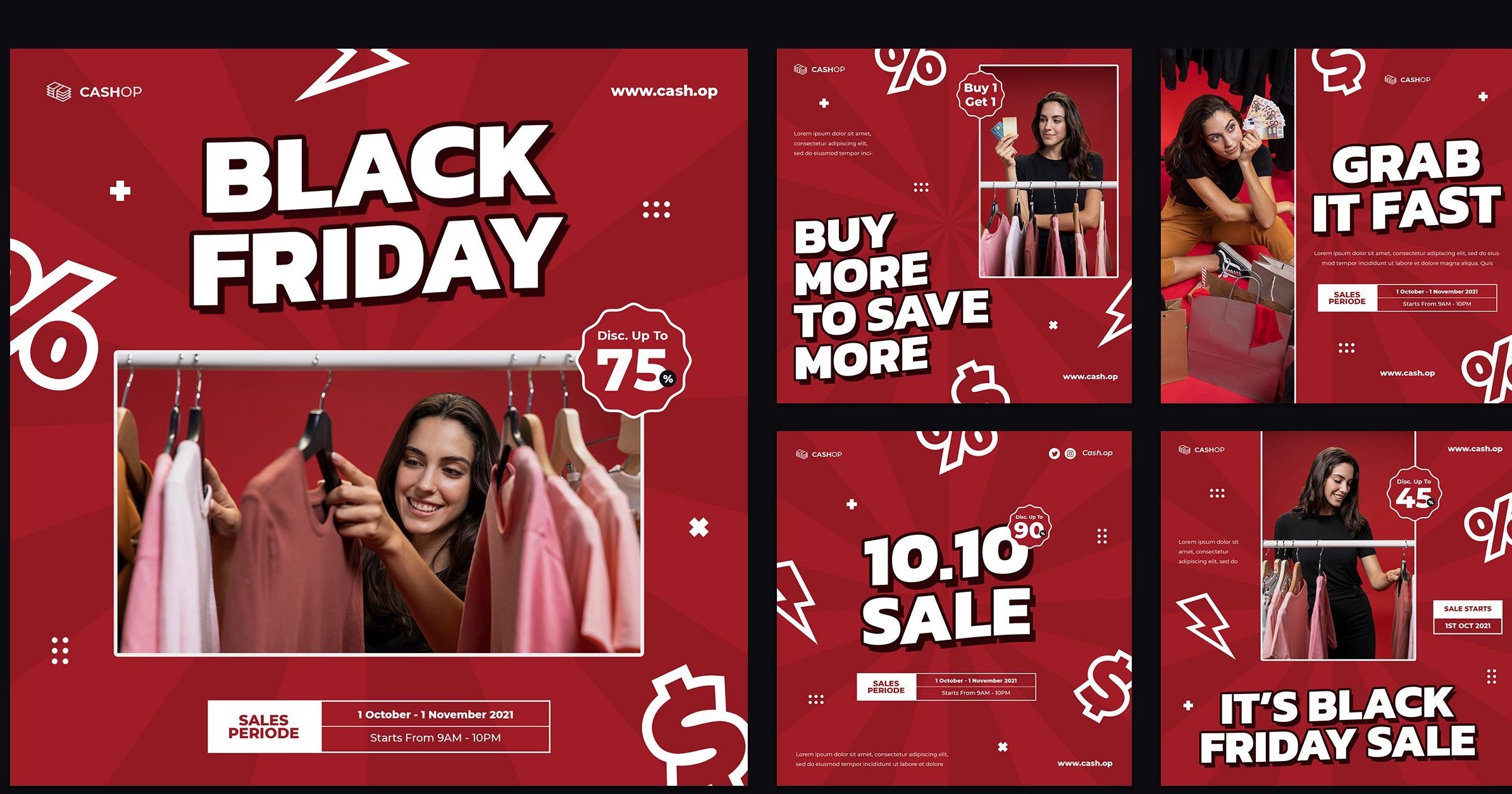 I will create attractive social media posts design for business