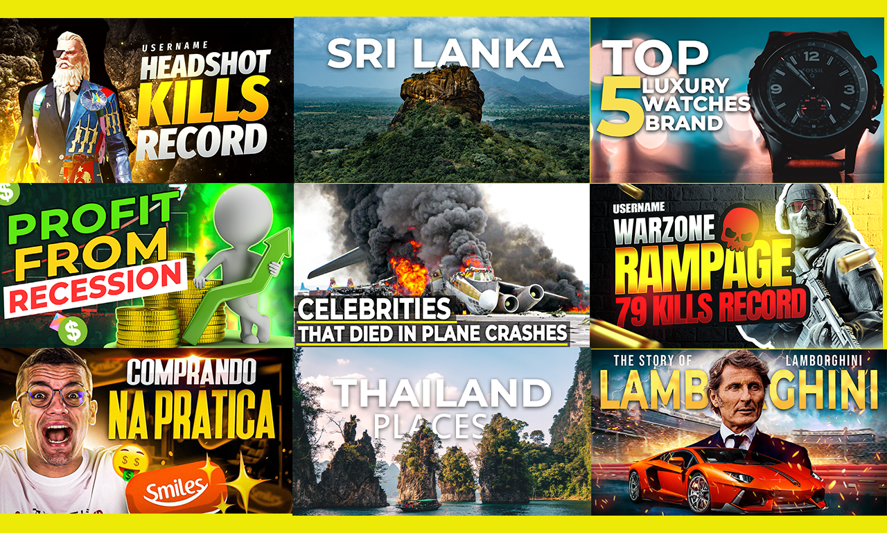 I will design amazing clickbait Thumbnails 