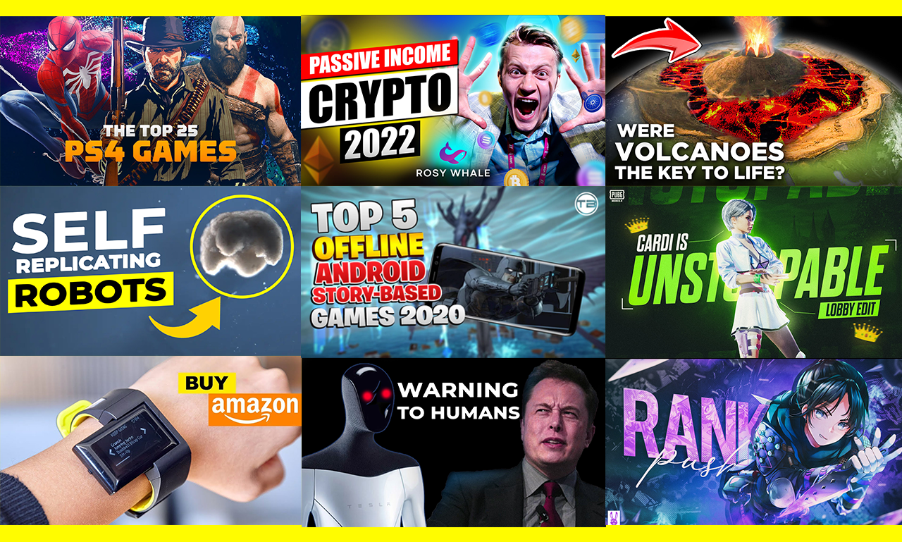 I will design amazing clickbait Thumbnails 