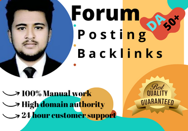 I will create 40 forum posting seo backlinks on highq...
