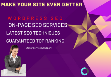 I will do website on-page SEO and technical optimization service