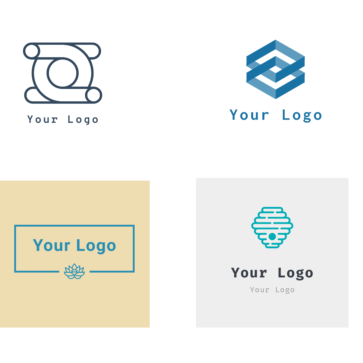 3 Concept logo for sports, health, gym and fitness logo in 24 hr