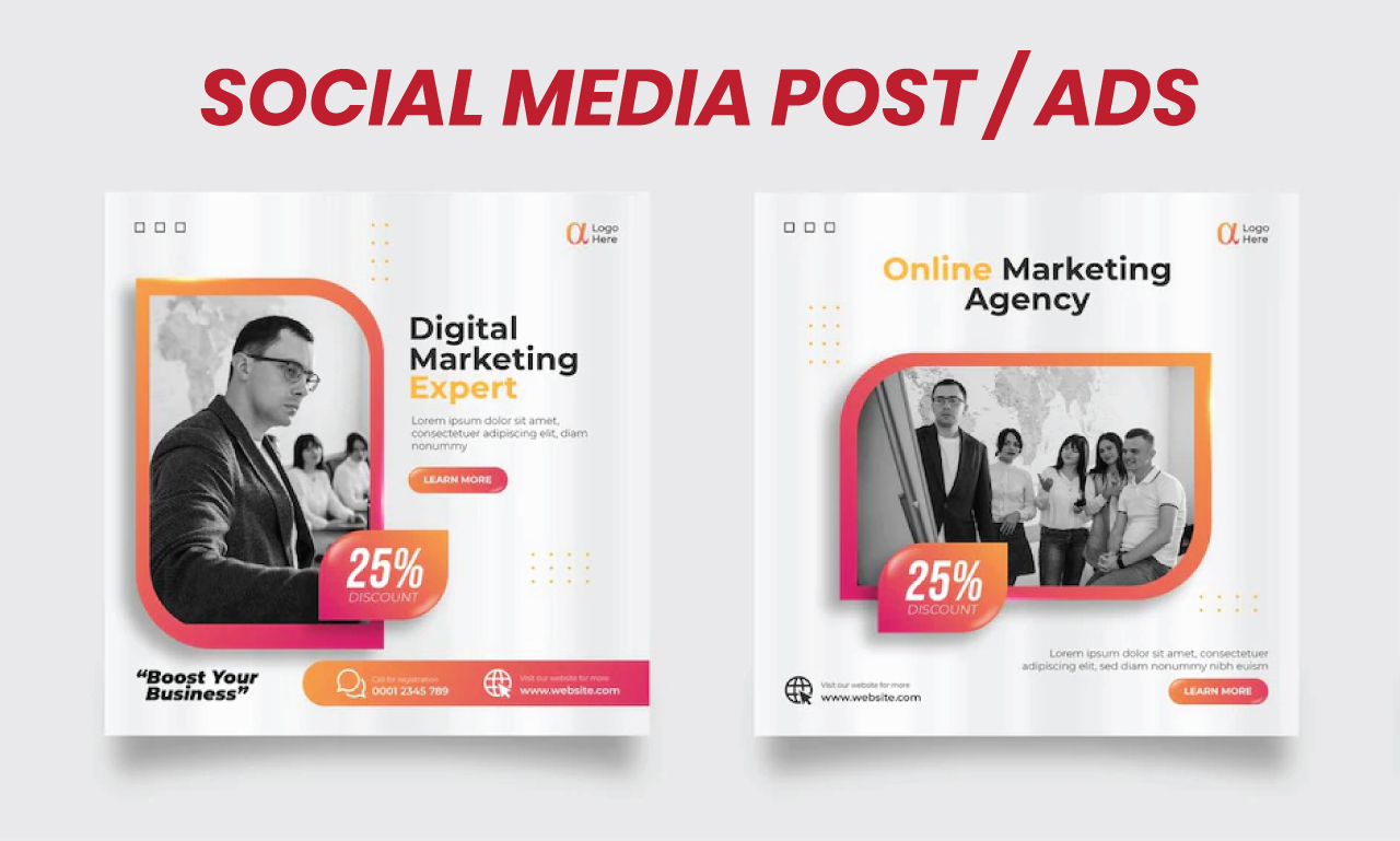 Design Professional Facebook, Instagram, Ads , Cover, Social Media, LinkedIn in 24 hour