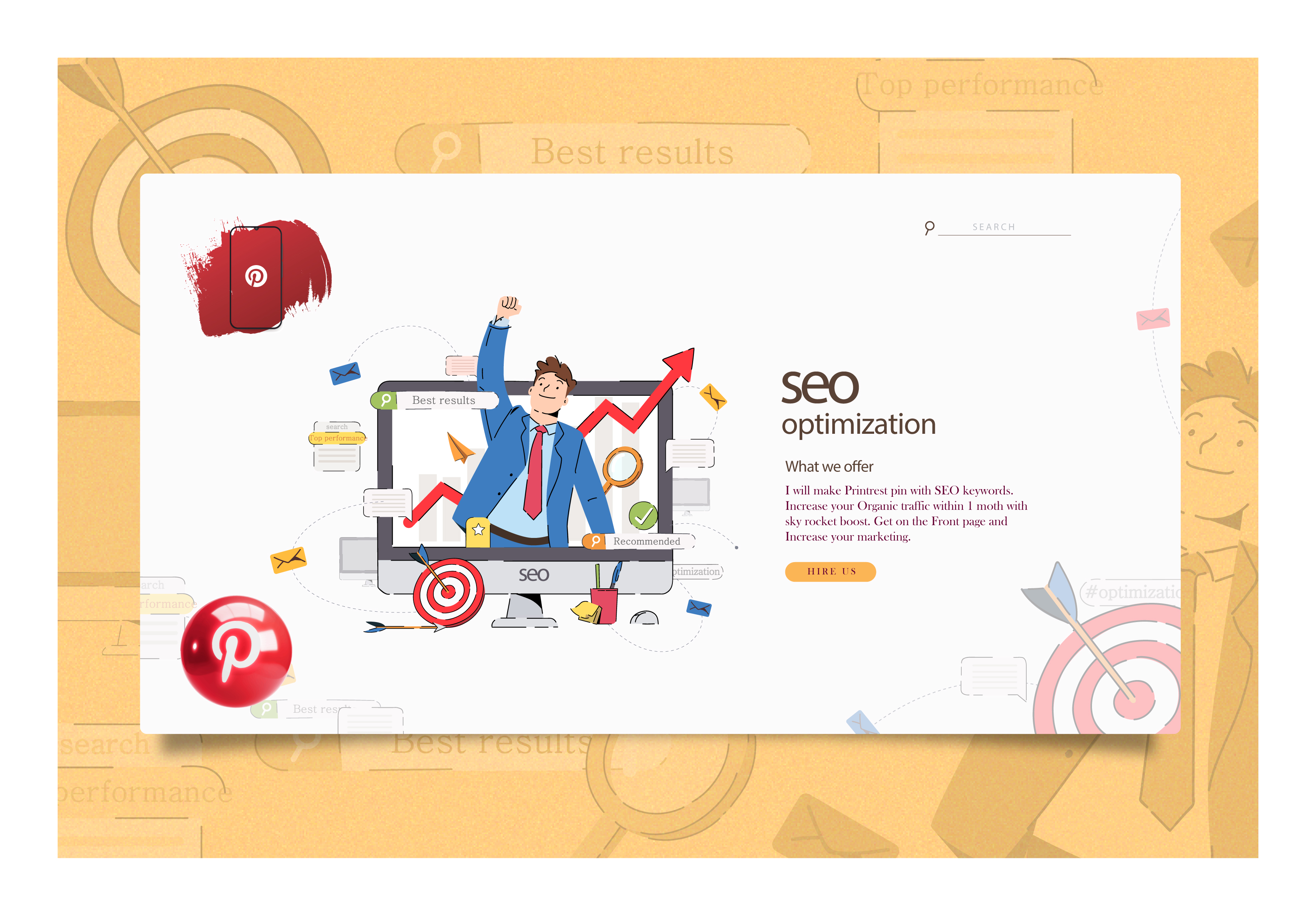 I will Provide High Organic traffic for Pinterest with Trendy Pins 