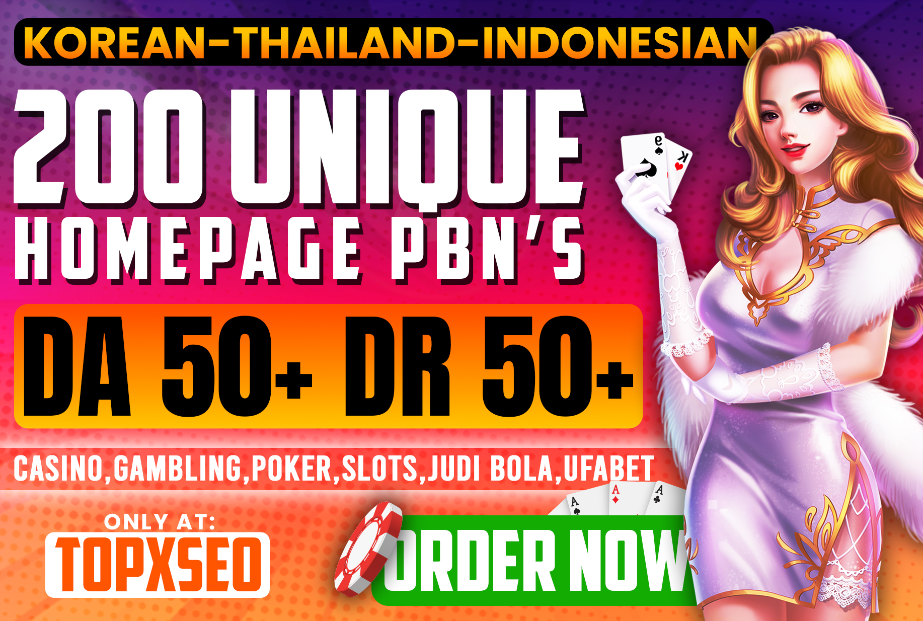 Rank with 200 PBN DA 50-70+ Casino, Poker, Gambling, betting, Slot,Ufabet Dofollow Backlinks