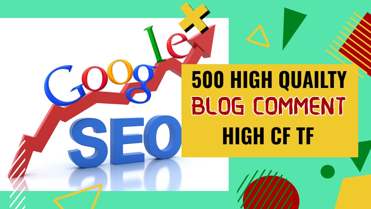 500 Do follow Blog comment Backlinks High CF TF