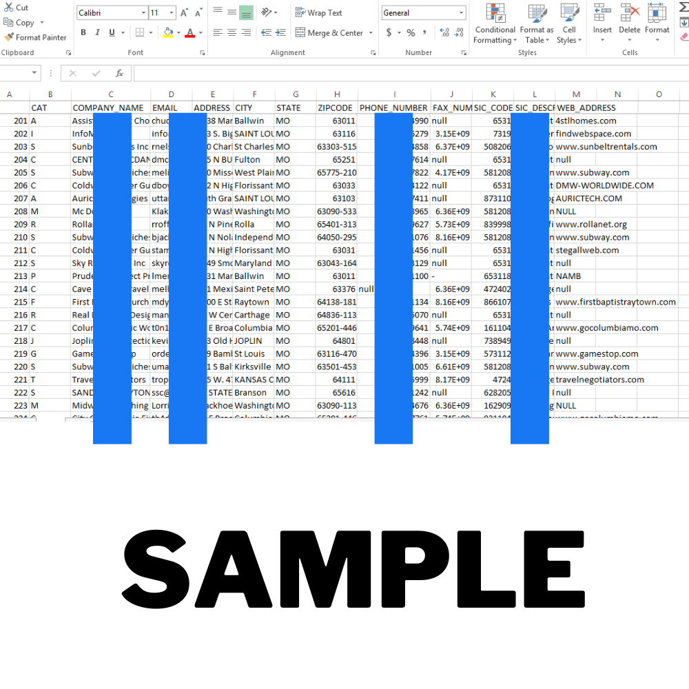 USA, Missouri State Business Email Database, 190000+ USA Missouri Email lists