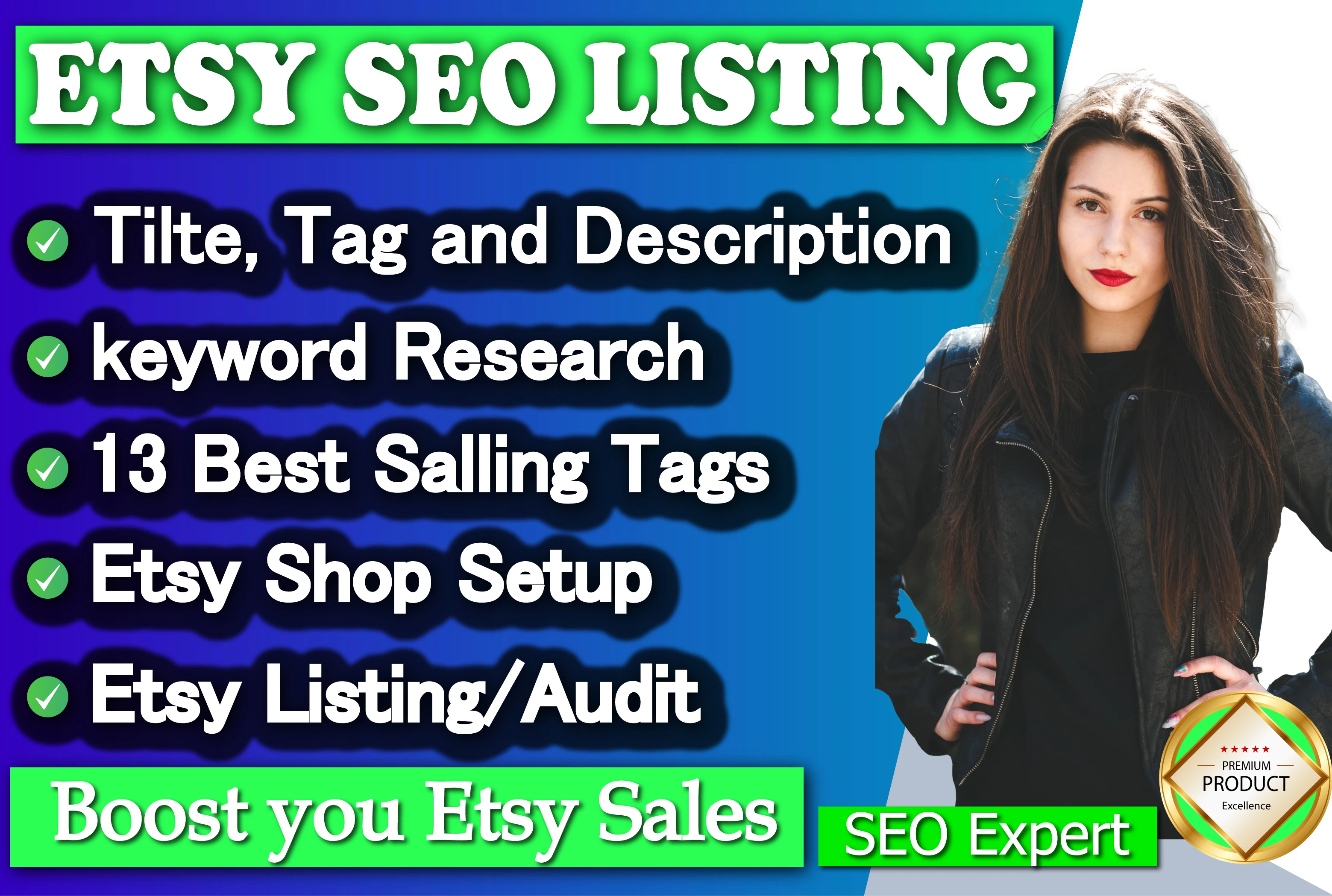 I will optimize etsy seo listing to rank and boost etsy sale, etsy shop setup
