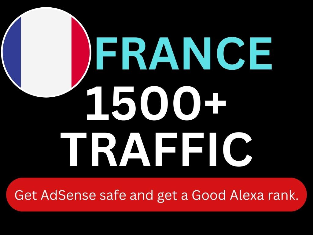 I will do France Targeted 1500 High-Quality Web Traff...