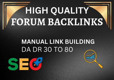 I will provide 60 forum backlinks through high author...