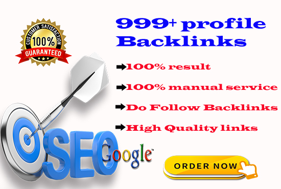 I will do 999+ High Quality Profile Backlinks Manually