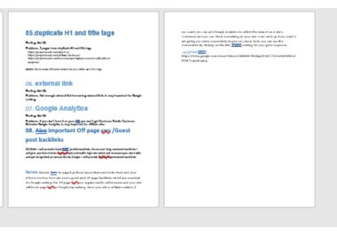 I will do full SEO site audit report for website analytics with action plan