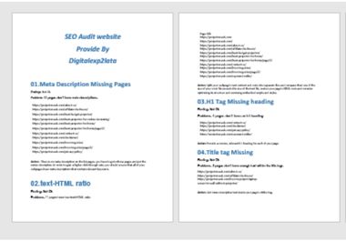 I will do full SEO site audit report for website analytics with action plan