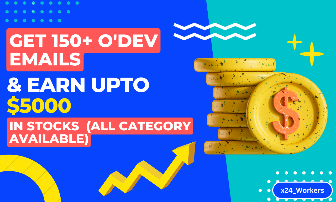Get 150+ O'Dev Emails And You Can Earn 5000+