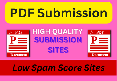 32 PDF submission in high authority sites dofollow backlinks services