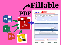 I will design fillable pdf or convert any document to fillable pdf with unlimited revisions.