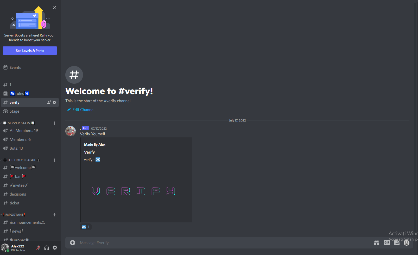 I will setup a discord server for you.
