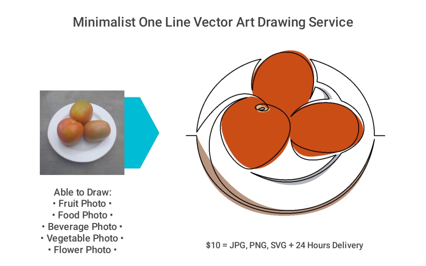 I will do minimalist one line vector art drawing