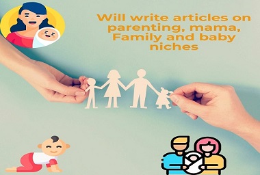 I will write amazing content about baby care, child growth, and parenting with quality