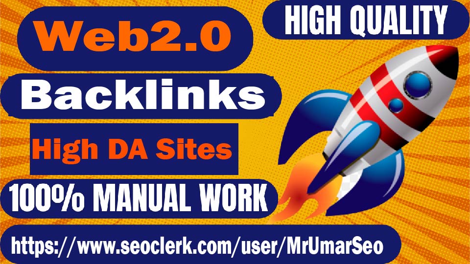 I Will Build 50 Web2.0 Backlinks High Quality Seo Service