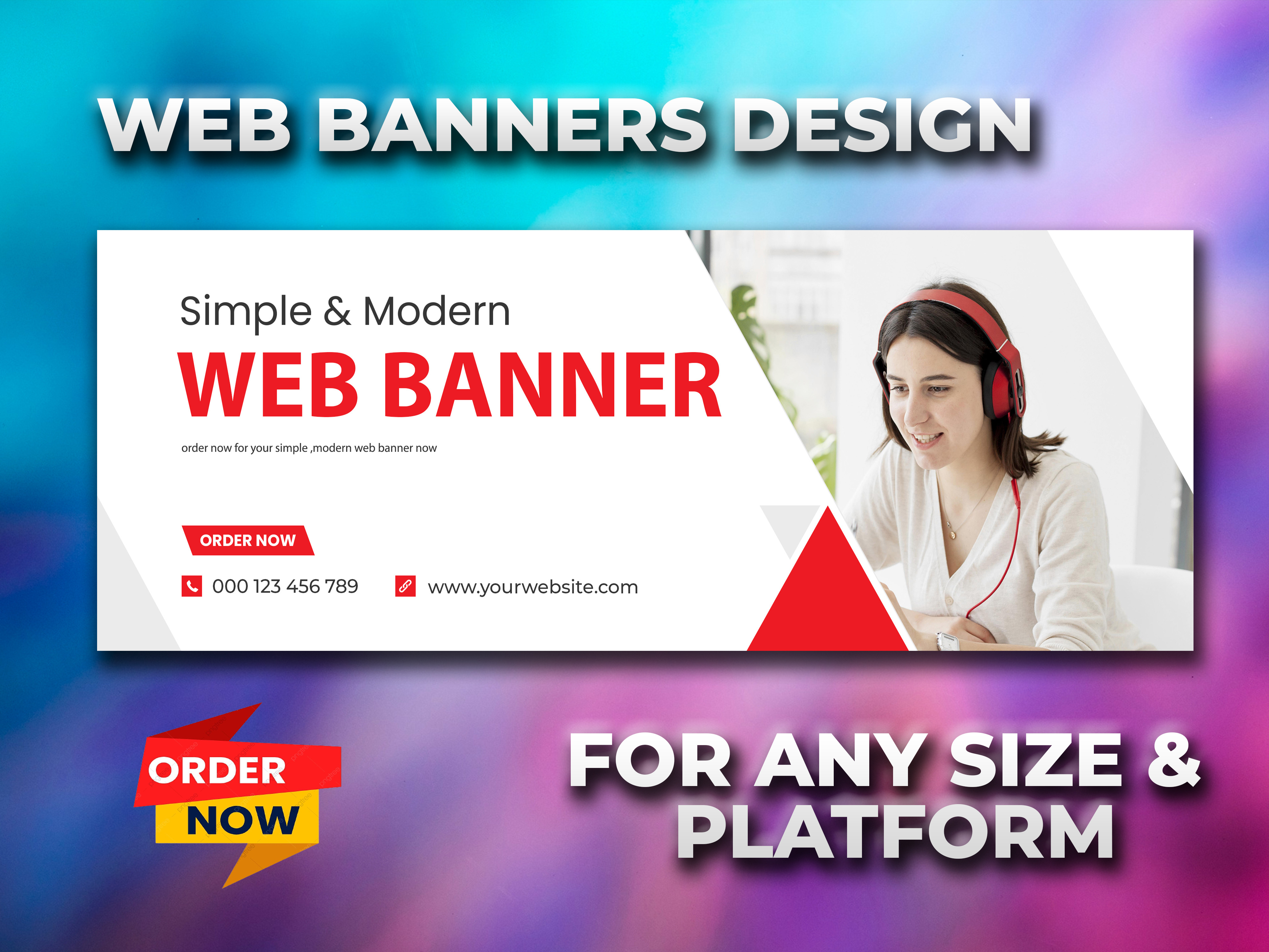 design web banner,web ads,social media ads for any size and platform