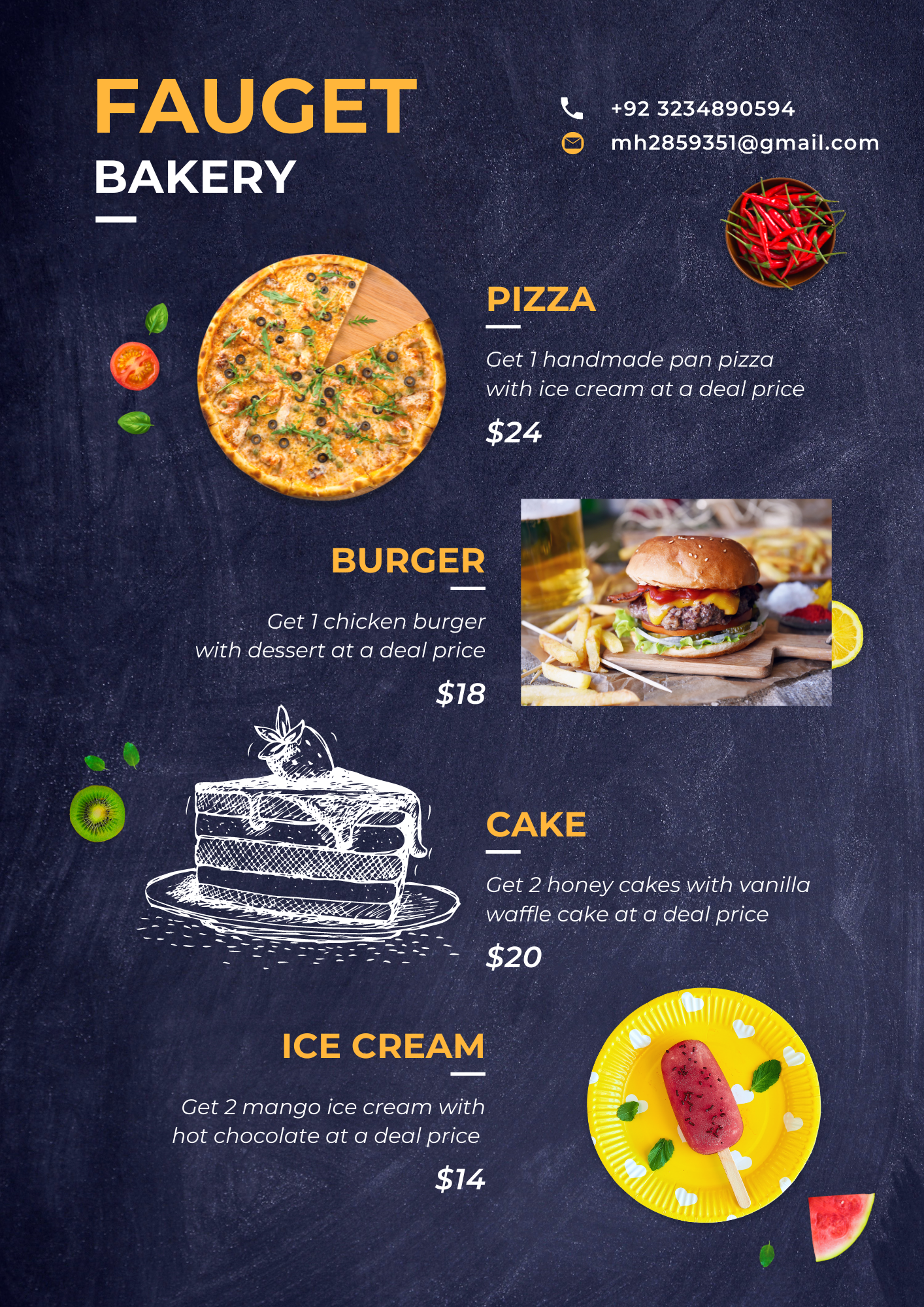 I will provide professional menu design for restaurants