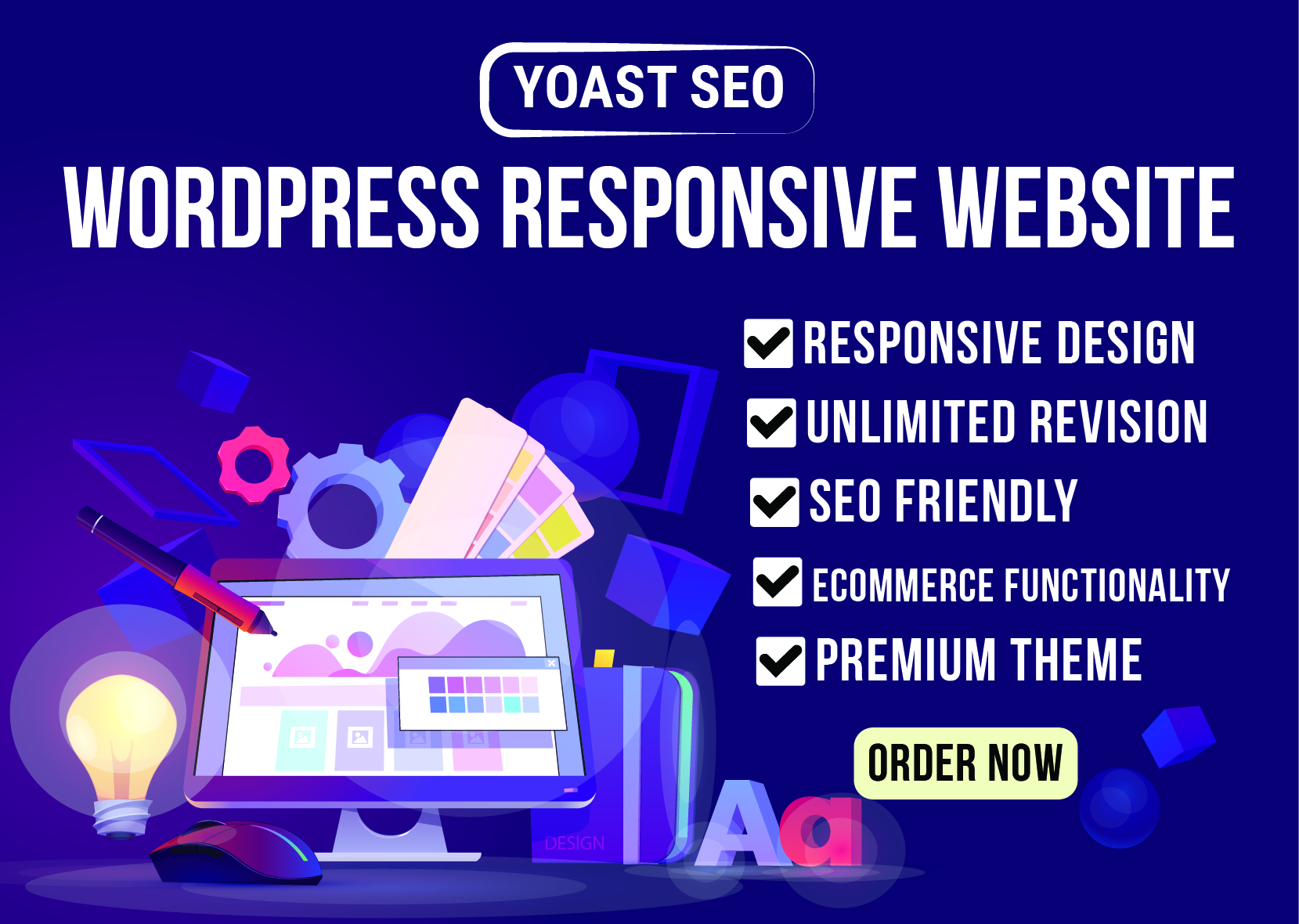 We will Design SEO Friendly Responsive Website to Rank Google