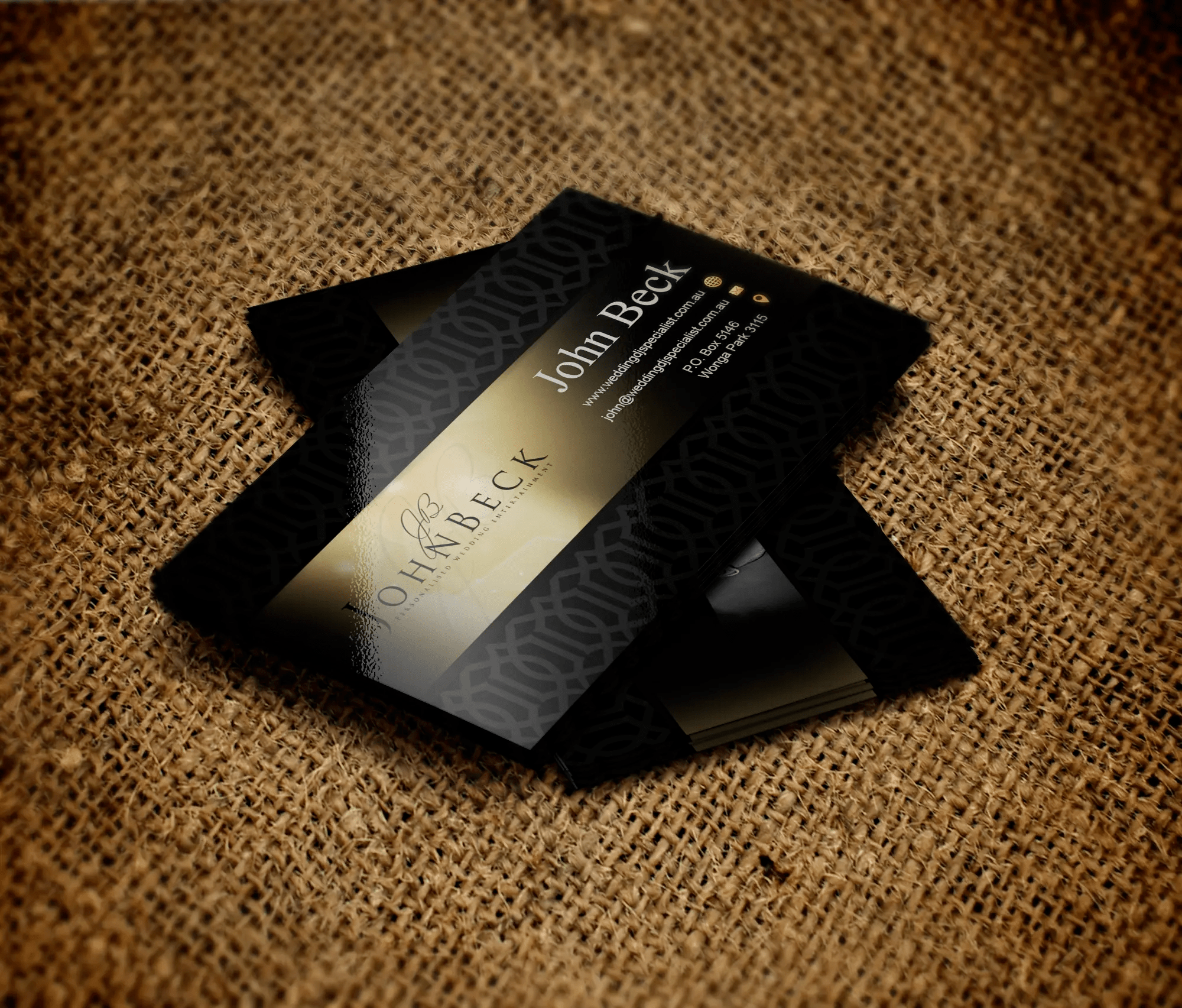 I will create a luxury business card for your business