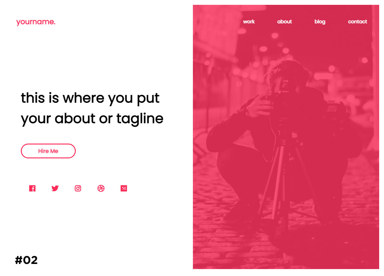 I will create responsives photography portfolio website