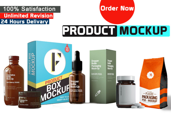 I will create photoshop smart object product mockup