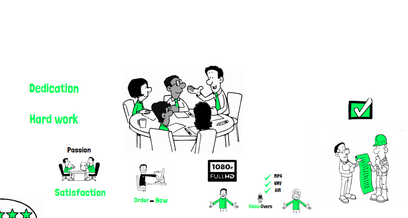 I will create 2d whiteboard animation explainer video