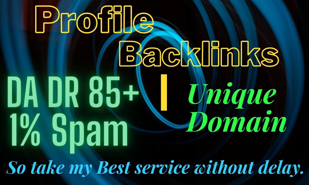 40 Profile Backlinks with High DA 90+