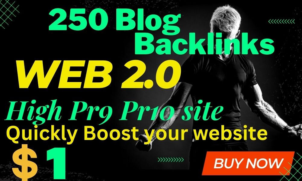 250 Best Domain Authority Web 2 0 Backlinks high Pr9 Pr10 site