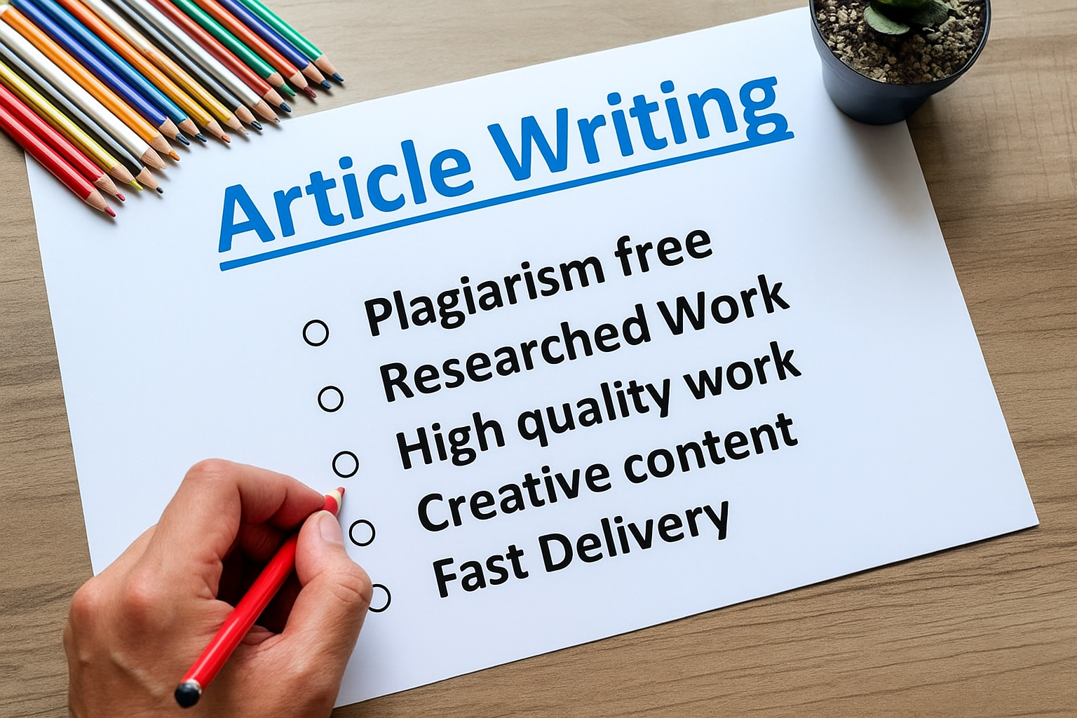 Provide 100% Original, SEO Optimized Content for Your Blog