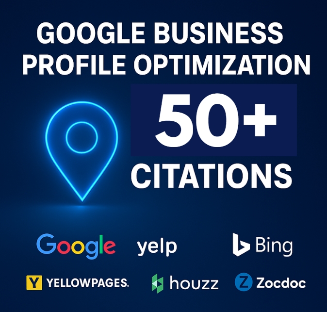 I will optimize your Google My Business Profile GMB and build 50+ local citations for map rankings