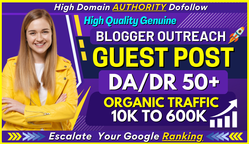 Ultimate SEO Boost with 3 Guest Posts on High Traffic 100k Real Authority Blogs