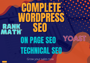 I will do complete On page SEO and technical SEO Using Yoast and Rankmath 