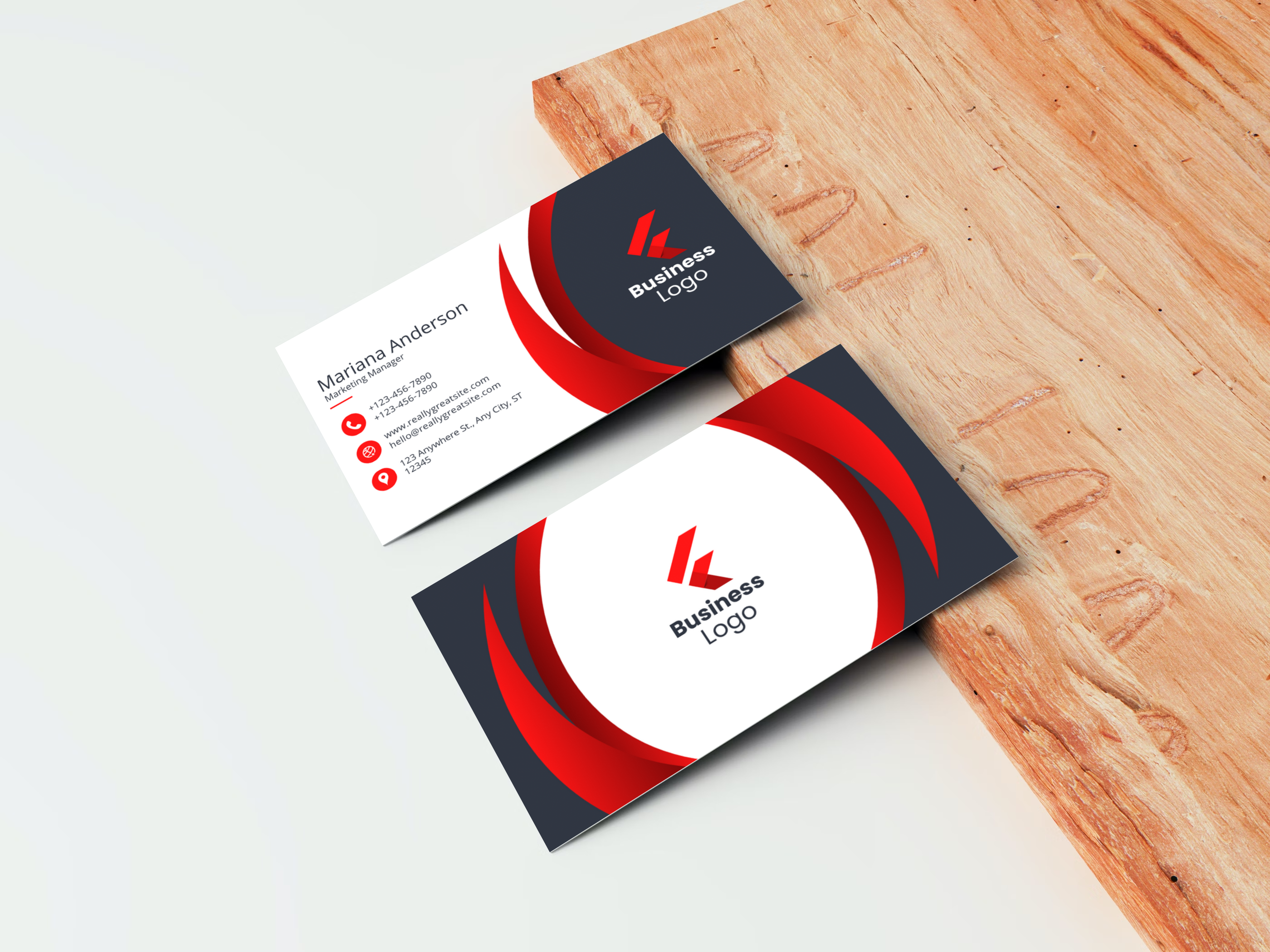  modern business card and unique
