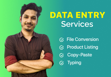 Accurate data entry & virtual assistance service 