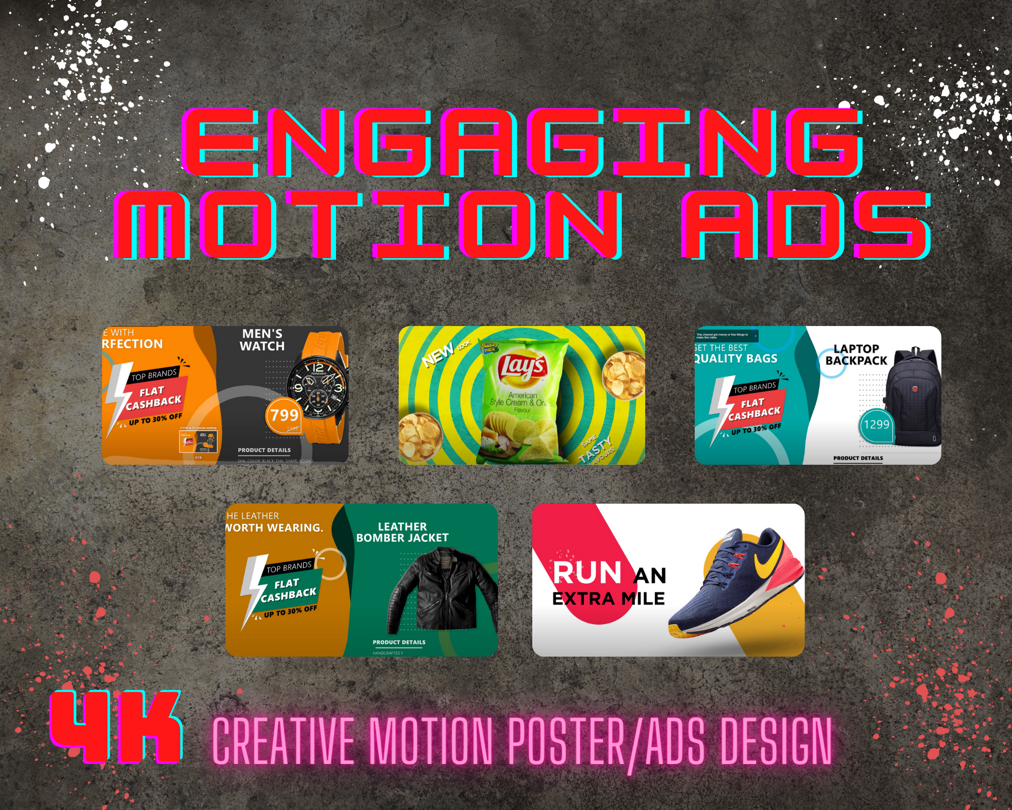 Create engaging Motion Poster, Marketing video, product video
