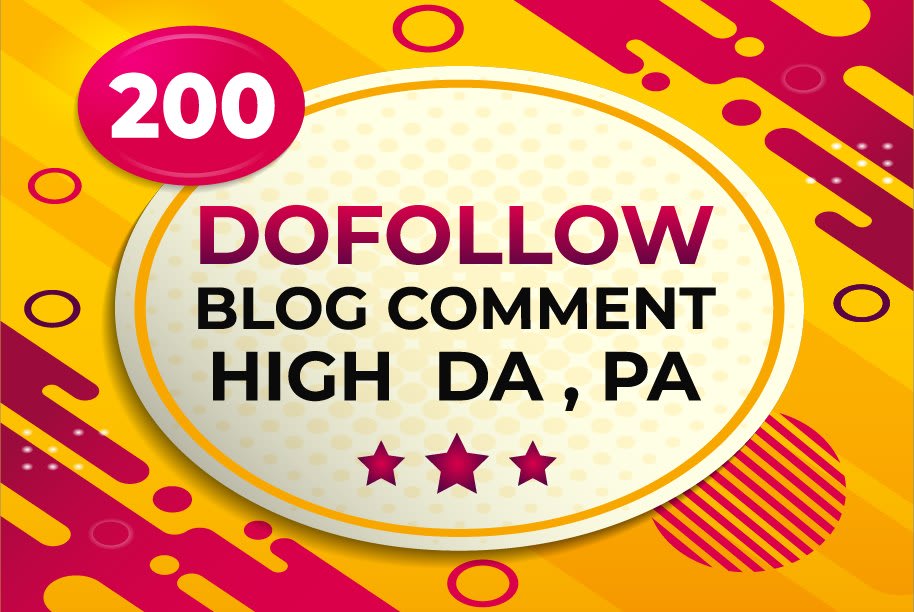 I will provide Manual 200 High Quality Dofollow Blog Comments