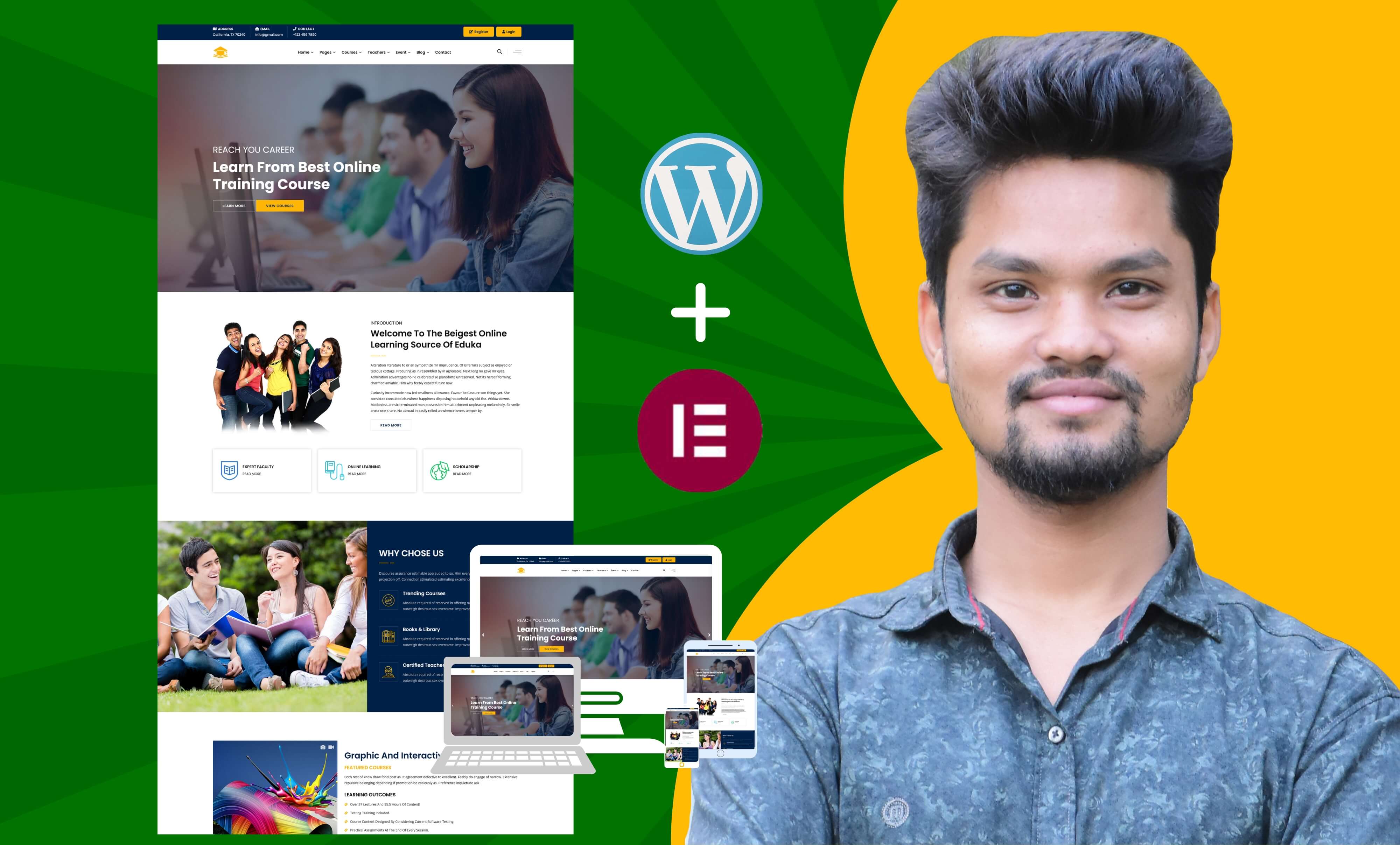 I will copy clone any website with wordpress elementor pro