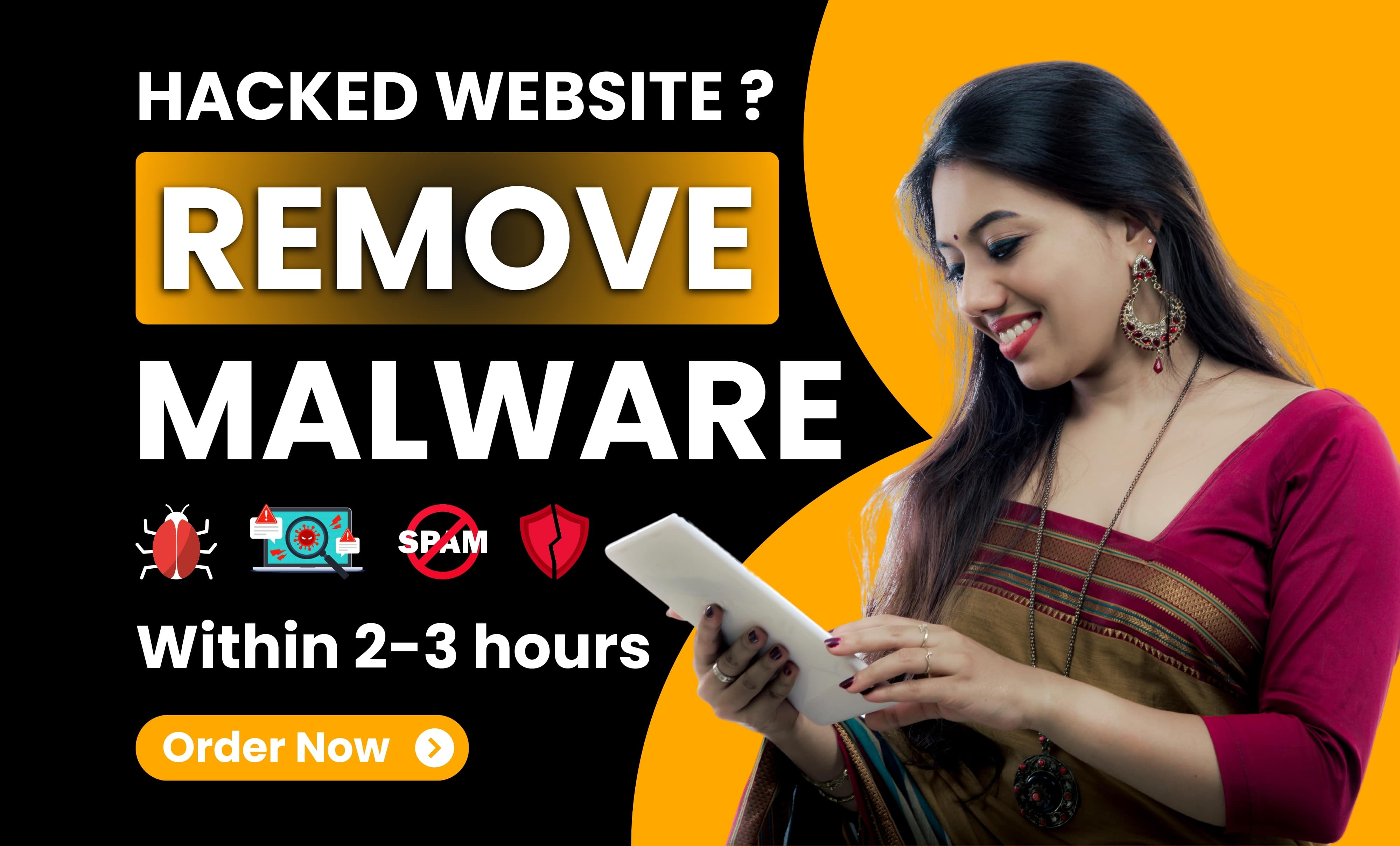 I will Remove Malware from hacked wordpress with wordfence security