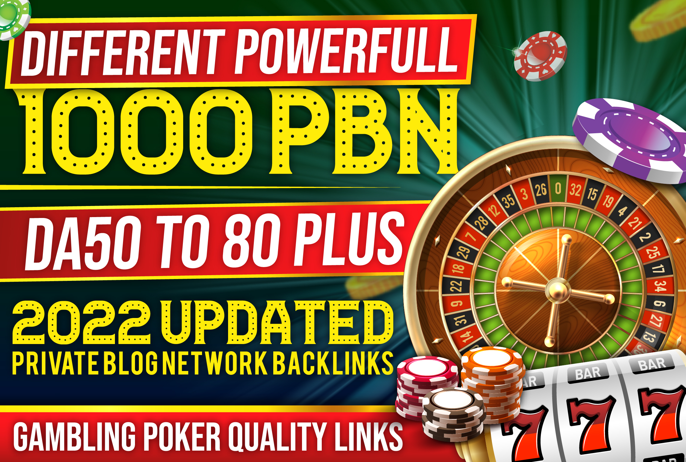 Thai, Indonesia, Korea, Cambodia 1000 PBN DR 80+ Casino, Gambling, UFAbet, Poker, slots