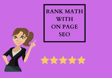 I will do complete on page Seo with rank math Seo plugin