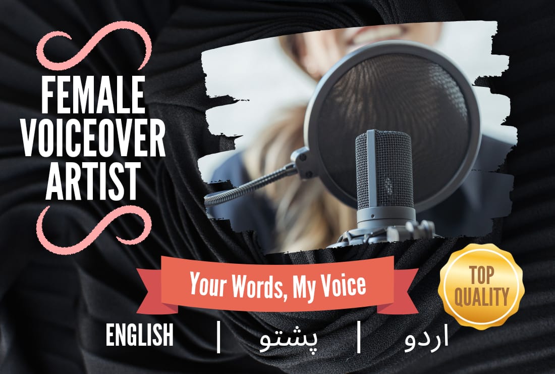 I will record pro, studio quality female voice over i...